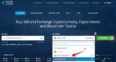 which cryptocurrency exchange accept credit card